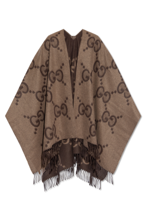 ポンチョ・ケープ FERRAGAMO SS24 Embroidered wool cape (320797770244 BEIIVO) FERRAGAMO Wool poncho | Women's Clothing | Vitkac